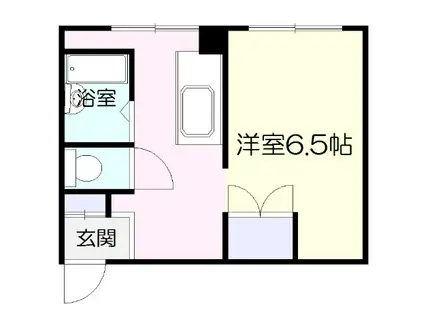 ハイツユニバーシティ 鹿児島国際大学周辺(1K/3階)の間取り写真