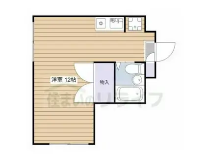 トポス.M.駒沢(ワンルーム/2階)の間取り写真