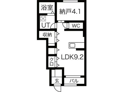 SOL・TELLAZA(1LDK/1階)の間取り写真