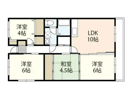 ミルフォード今S棟(4LDK/2階)の間取り写真