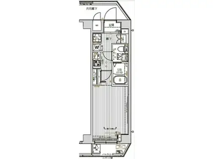 CREST TAPP羽田(1K/5階)の間取り写真
