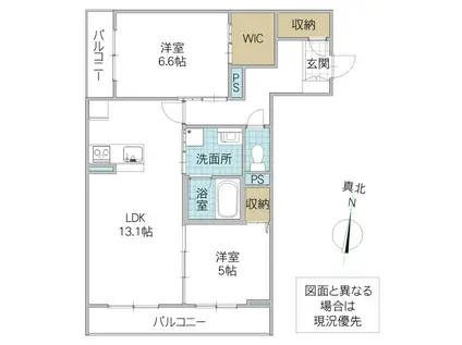 プルミエール(2LDK/2階)の間取り写真