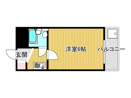 シャトー我孫子3番館(1K/1階)の間取り写真