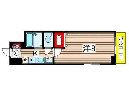 BLOIS SUGUMO(1K/3階)の間取り写真