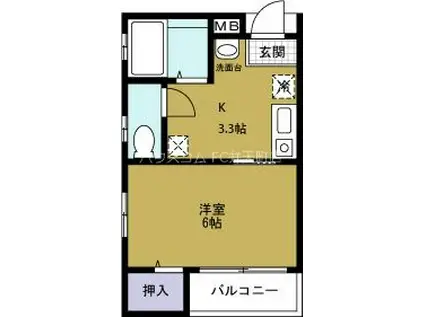 NON-STYLE(1K/3階)の間取り写真