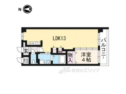 ベルエトフYⅡ(1LDK/2階)の間取り写真