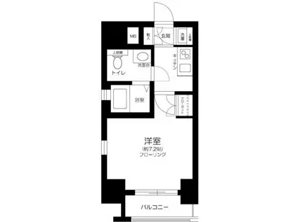 AXAS巣鴨STA(1K/2階)の間取り写真