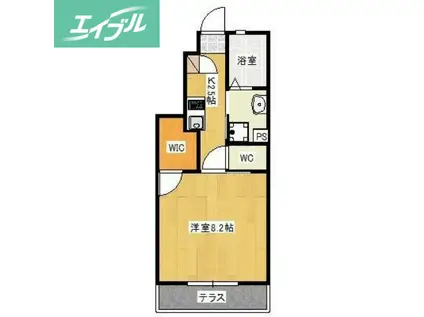 SUMMA B(1K/1階)の間取り写真