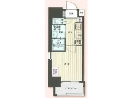 MARK AVENUE TOWER 久留米(1K/8階)の間取り写真