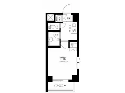 ルーブル鷺宮弐番館(1K/6階)の間取り写真