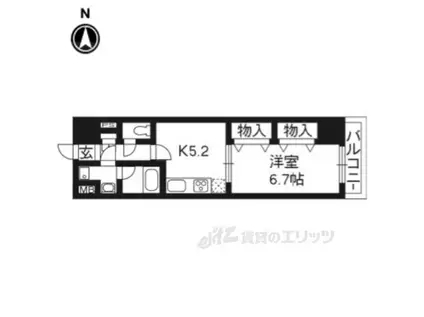 アーバネックス室町(1DK/3階)の間取り写真