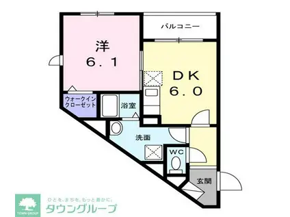 ジョリエメゾン千石(1DK/3階)の間取り写真