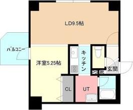 パークヒルズイースト23B(1LDK/11階)の間取り写真