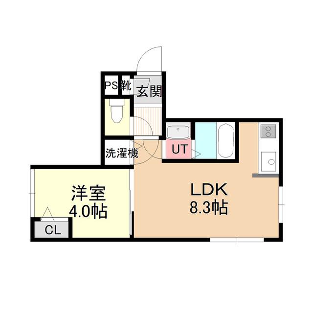 ル プルミエ(1LDK/3階)の間取り写真