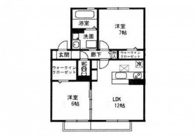 セジュール光陽(2LDK/1階)の間取り写真