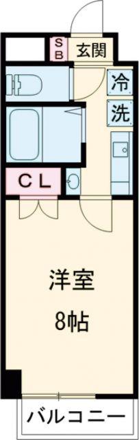 サン・アペックス四日市(1K/1階)の間取り写真