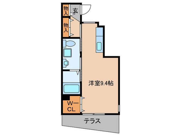 アイランドレジデンスII(ワンルーム/1階)の間取り写真