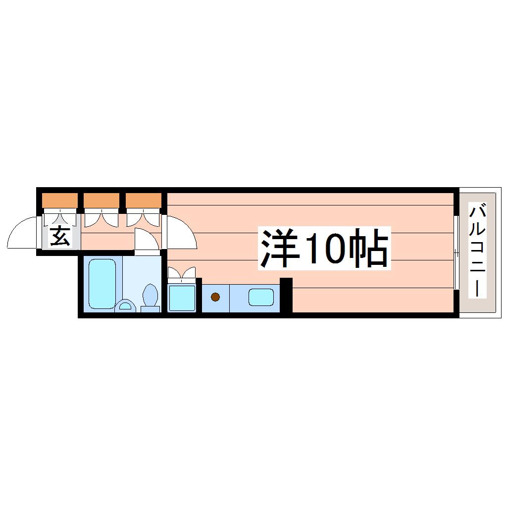 ダイアパレスステーションプラザ五橋(ワンルーム/4階)の間取り写真