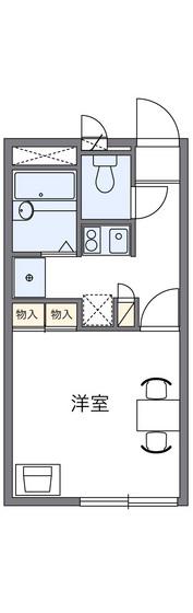 レオパレスコンフォート鶴見(1K/2階)の間取り写真