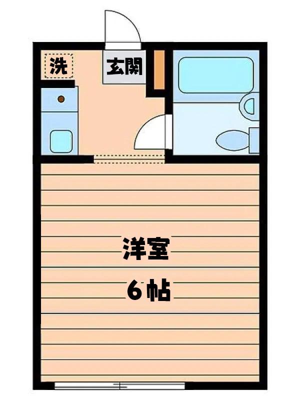 ダイタクコーポ椎名町(1K/1階)の間取り写真