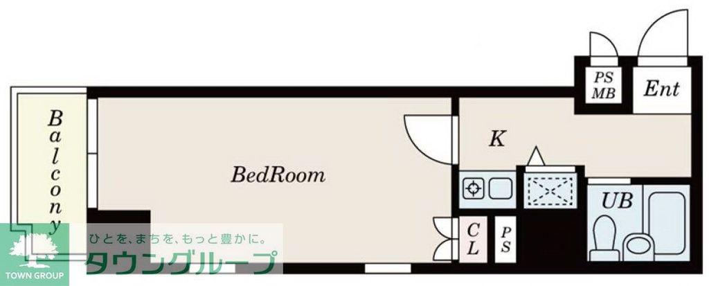 S-FORT錦糸町(1K/4階)の間取り写真