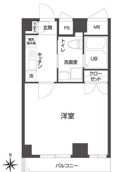 クローバーステイ秋葉原(1K/12階)の間取り写真