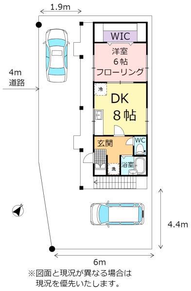 フローレンス大袋(1LDK/2階)の間取り写真