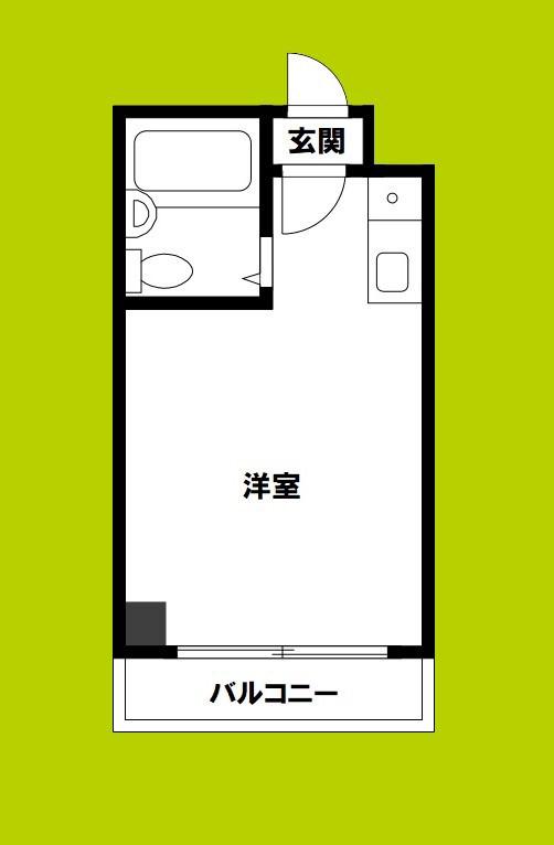 大宝新深江CTサンコート(ワンルーム/4階)の間取り写真