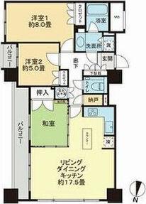 ザ・サッポロレジデンス(3LDK/6階)の間取り写真