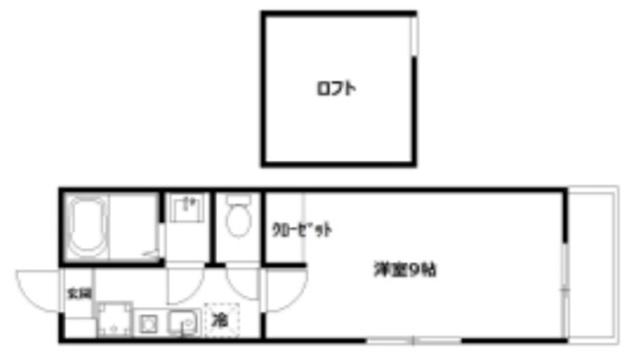アップルホーム白楽(1K/2階)の間取り写真