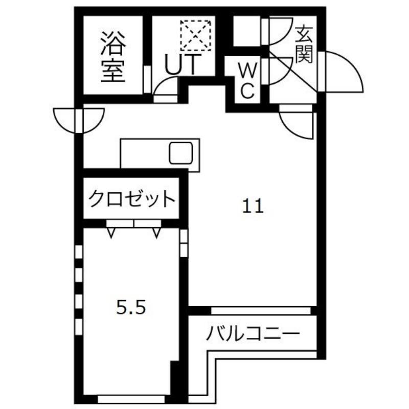 カームヴィレッジ(1LDK/3階)の間取り写真