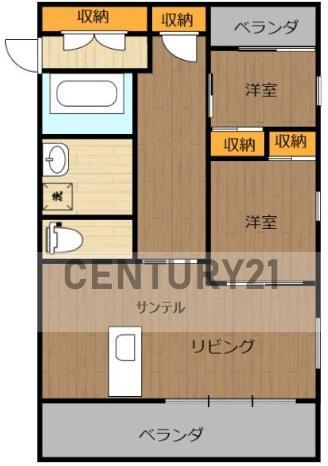 ALTE MEISTER REO(2LDK/3階)の間取り写真