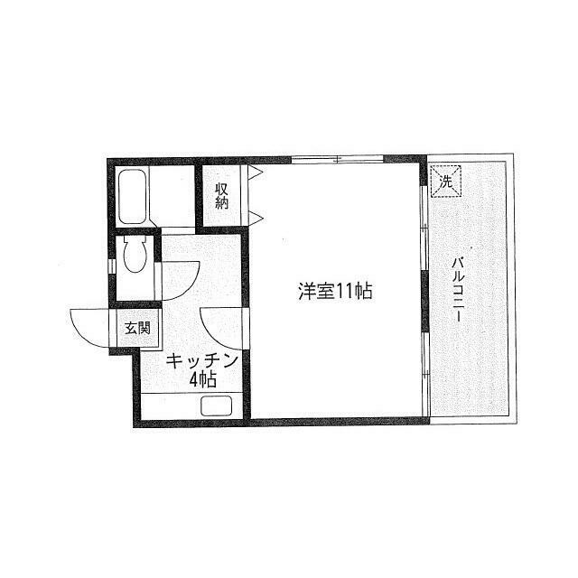 寿コーポ(1K/2階)の間取り写真
