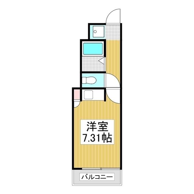 アプリコット21(ワンルーム/3階)の間取り写真