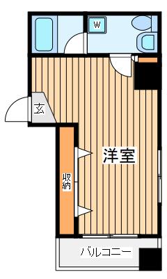 オーモリ(ワンルーム/8階)の間取り写真