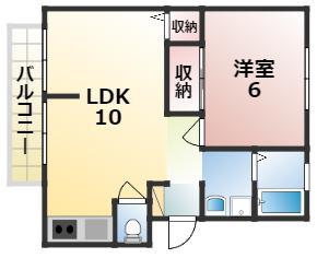 メゾンアヴァンセ(1LDK/1階)の間取り写真