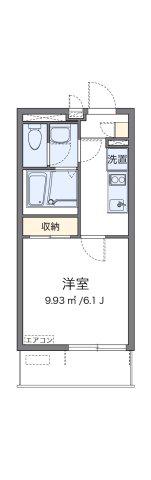 クレイノスペランツァI号館(1K/3階)の間取り写真