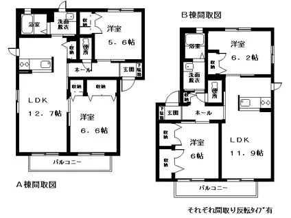 シャーメゾンエテルナ A棟(2LDK/1階)の間取り写真