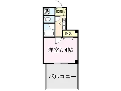 エール清瀬(1K/4階)の間取り写真