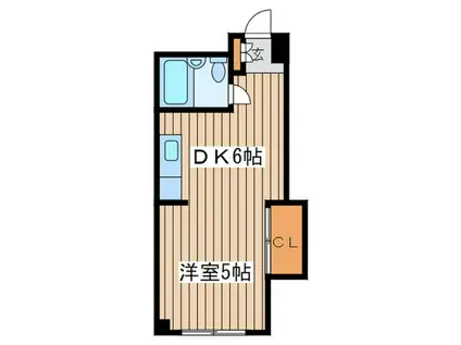 メイゾン麻生(1DK/4階)の間取り写真