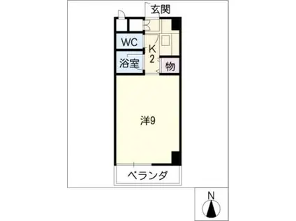 アビタシオン セイ(1K/4階)の間取り写真
