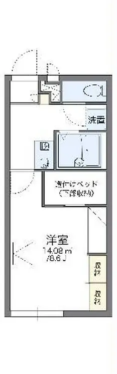 レオパレススペシャルステージB 2階階 間取り