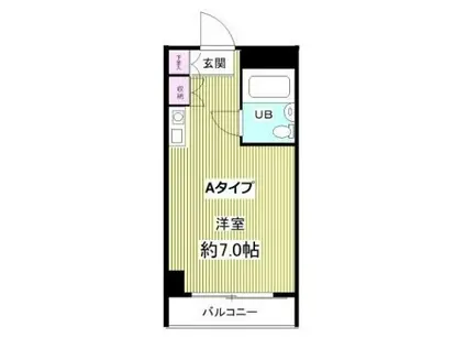メゾン・ド・ノア大和田(ワンルーム/6階)の間取り写真