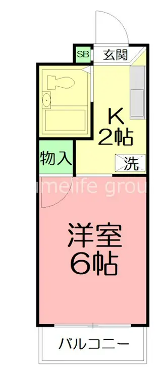 サンパレスヤマグチ 3階階 間取り