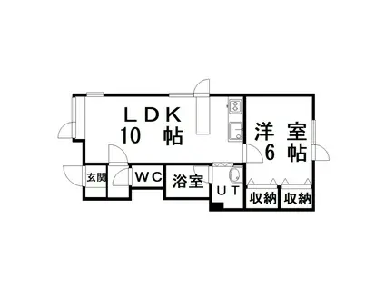 チェリー(1LDK/1階)の間取り写真