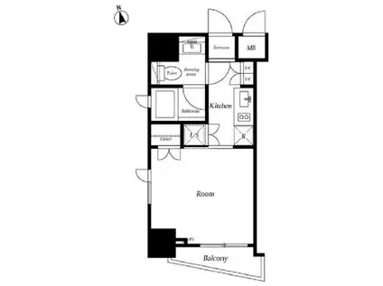 セントラル銀座(1K/9階)の間取り写真