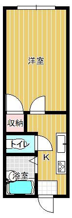 イマージュ・コウダ(1K/3階)の間取り写真