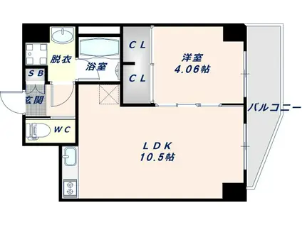 プレジオ永和EURO(1LDK/12階)の間取り写真