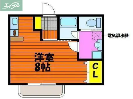 ルービン富町(ワンルーム/2階)の間取り写真