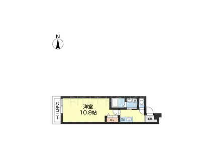 フジパレス黒田V番館(1K/3階)の間取り写真